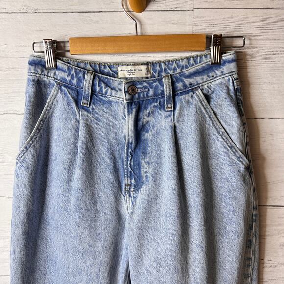 Abercrombie & Fitch Jeans Womens Size 27/4 The Loose High Rise Curve Love - Picture 5 of 16